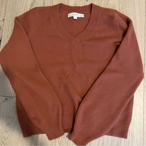 Loft burnt orange sweater- size: extra small